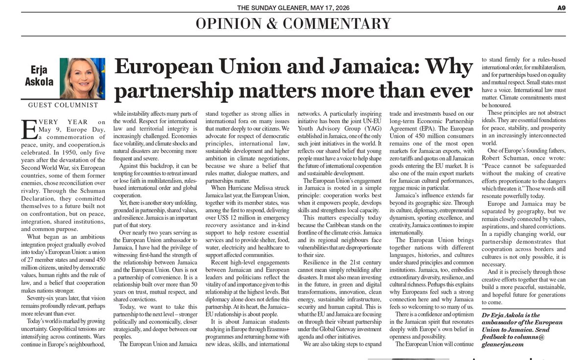 The European Union in Jamaica tweet media