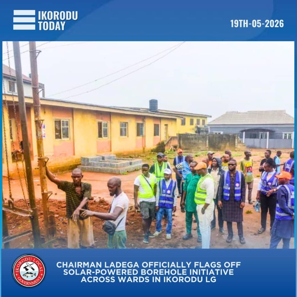 LadegacampaignP's tweet photo. CHAIRMAN LADEGA OFFICIALLY FLAGS OFF SOLAR-POWERED BOREHOLE INITIATIVE ACROSS WARDS IN IKORODU LG https://t.co/V4RlShpzBi