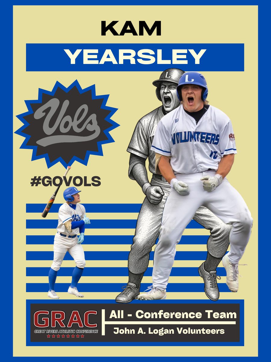 LoganVolsBsbl's tweet photo. Four Vols! One standard!

Congrats to our All-GRAC Honorees.  

@KameronYearsley 
@JustinLang_7 
@BryceNevils 
@Bingham7L

Kam Yearsley also took home GRAC Player Of the Year honors!!

Game changers all over the diamond for #Vols baseball this season.

#GoVols https://t.co/a9SXPB9xFL