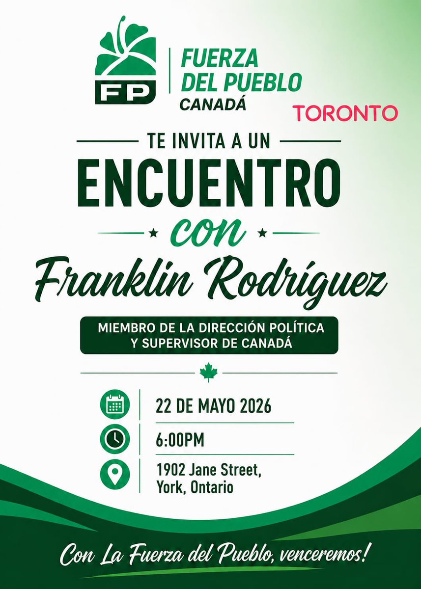 FranklinRod77's tweet photo. ASAMBLEAS EN TORONTO, MONTREAL, BOSTON, RHODE ISLAND Y CONNETICUT:

En nuestra condición de Supervisor del Exterior, ya está todo preparado para el Recorrido y juramentación formal que realizaremos de las Direcciones de nuestro Partido @FPcomunica en CANADÁ, NUEVA INGLATERRA, RHODE ISLAND Y CONNETICUT.

👆👉TRABAJANDO AAAAANDO👈👆

Siempre PUENTE, Nunca MURO. 

@AlexandrapenaRD #LeidyLaura @gmorrobel #AlfredoRodriguez @DanielRegalado2 #DominicoCabral #CiriloBonilla @FlaviHolguin @WiltonEMejia1 

DAT