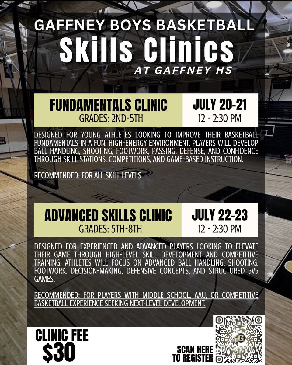 GaffneyHoops's tweet photo. Registration is Open: https://t.co/FogOYIaPhh https://t.co/ojJTRYZ5Dk