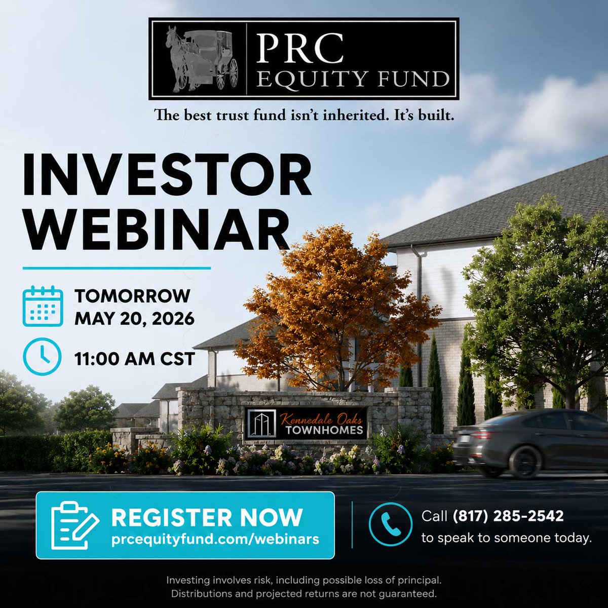 PioRtyCap's tweet photo. LIVE Investor Webinar
Tomorrow • 11AM CST

• Self-Directed IRA investing
• Student housing opportunities
• Monthly distribution targets

Register:
https://t.co/9de4gxvnlo

#investing #iraclub https://t.co/9EFZt2qpZH