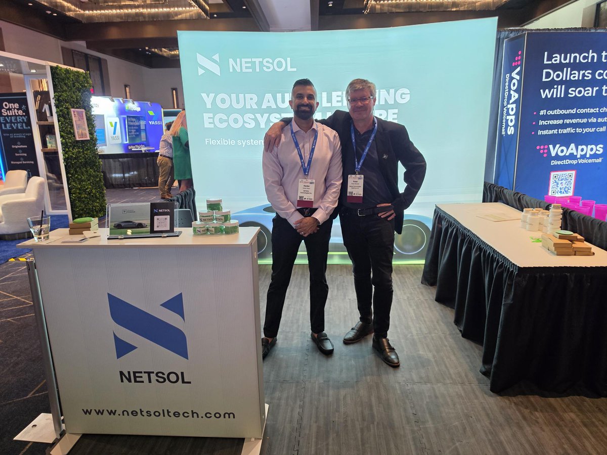NETSOLTech's tweet photo. An incredible few days in Nashville! This past week, Royal Media's Auto Finance Summit East brought together industry leaders to explore where auto finance is headed next, and the event reinforced one thing: the future of the industry will be shaped by collaboration, innovation and intelligent technology. 

NETSOL was proud to showcase how our AI-enabled Transcend Finance platform is helping lenders modernize operations, enhance agility and drive smarter financing experiences across retail and wholesale finance. The conversations at our booth were both valuable and forward-looking, and we’re excited to continue building on those discussions beyond the summit. 

A huge thank you to everyone who connected with us and explored what’s next for the industry together. Events like these continue to inspire the partnerships and ideas that move automotive finance forward.

#netsoltech #netsolamericas #autofinance #futureproofing #technology #transcendfinance #transcendplatform #whereconnectionsdriveinnovation #exhibitor #afseast2026 #nashville