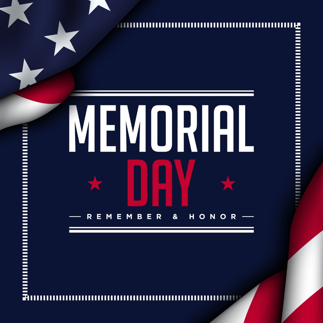 FirstCommCU's tweet photo. In observance of Memorial Day, we will be closed Monday, May 25, 2026. Regular business hours will resume  Tuesday, May 26.

Online banking, mobile apps and our call center are available 24/7/365 for your convenience. If you need quick cash, find a free FCCU, Allpoint, CO-OP, or MoneyPass ATM here: https://t.co/KhVZTn5GJb

#MemorialDay #RememberAndHonor