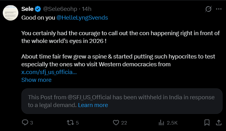 AlexaIs60635's tweet photo. @ragarwal @HelleLyngSvends half the posts are being withheld, freedom of speech my ass https://t.co/ZRLBsE8rvY