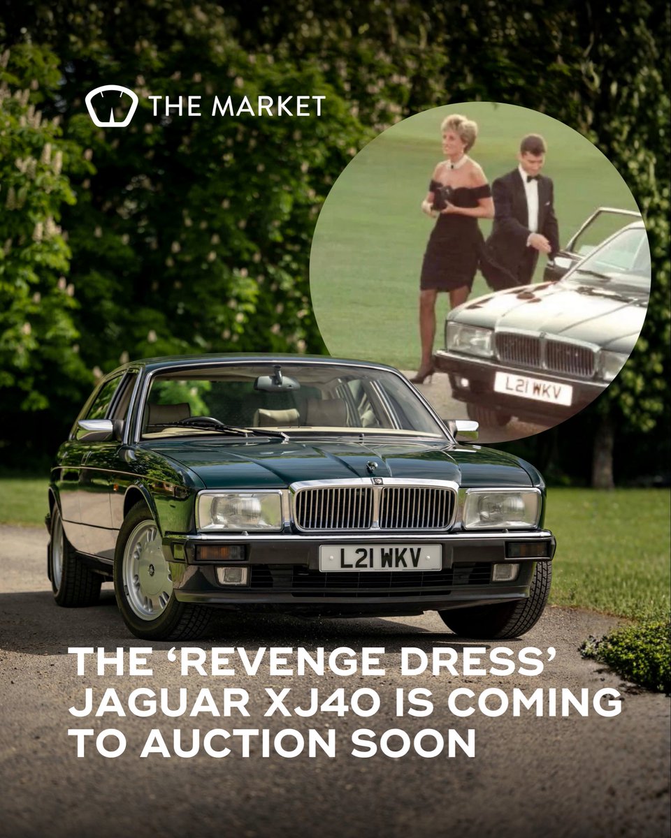 _THE_MARKET_'s tweet photo. COMING SOON | Princess Diana’s ‘Revenge Dress’ Jaguar XJ40. 

Find More - https://t.co/KQoKjkpJTn https://t.co/PYFgfZBH1Z
