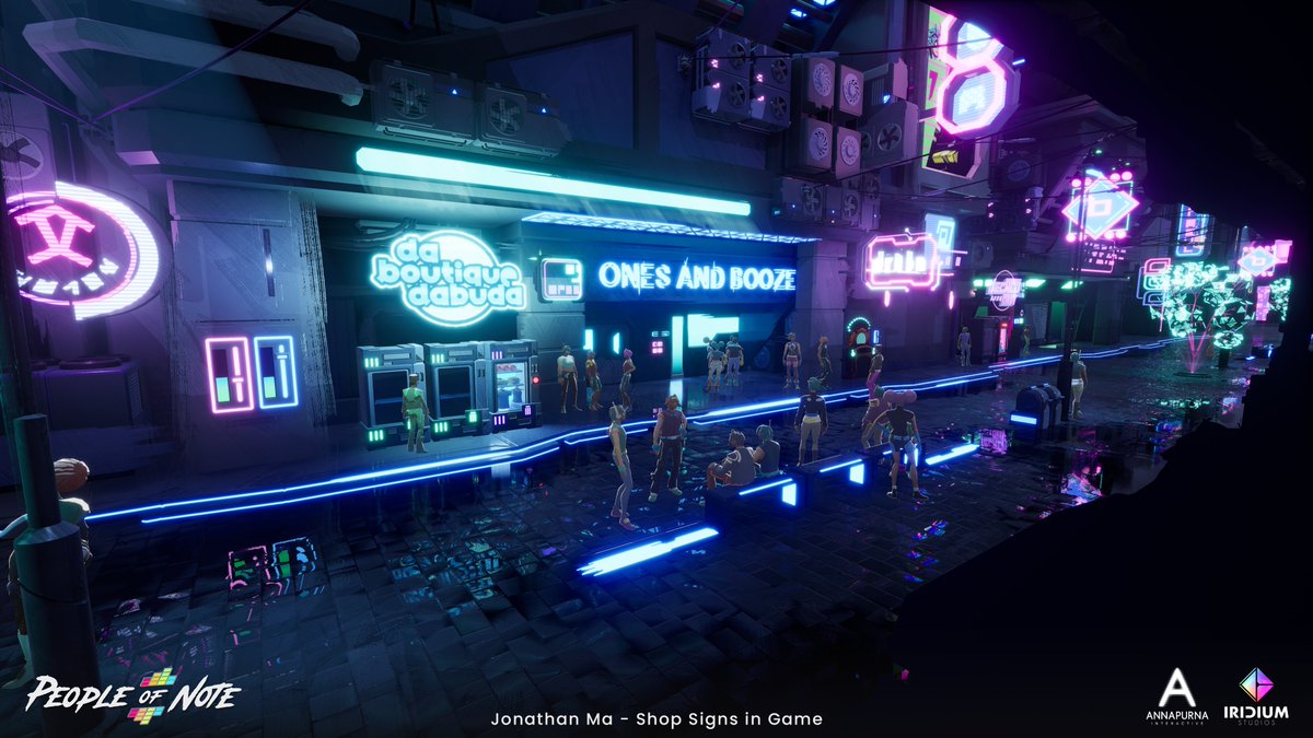 jonma3d's tweet photo. Excited to share more work I did on People of Note. I got to help with creating a bunch of different shop signs you'll find throughout the world of Note! 🪧😁

I love how it all came out in the end!

Full post below! https://t.co/WcLJrk6HwD