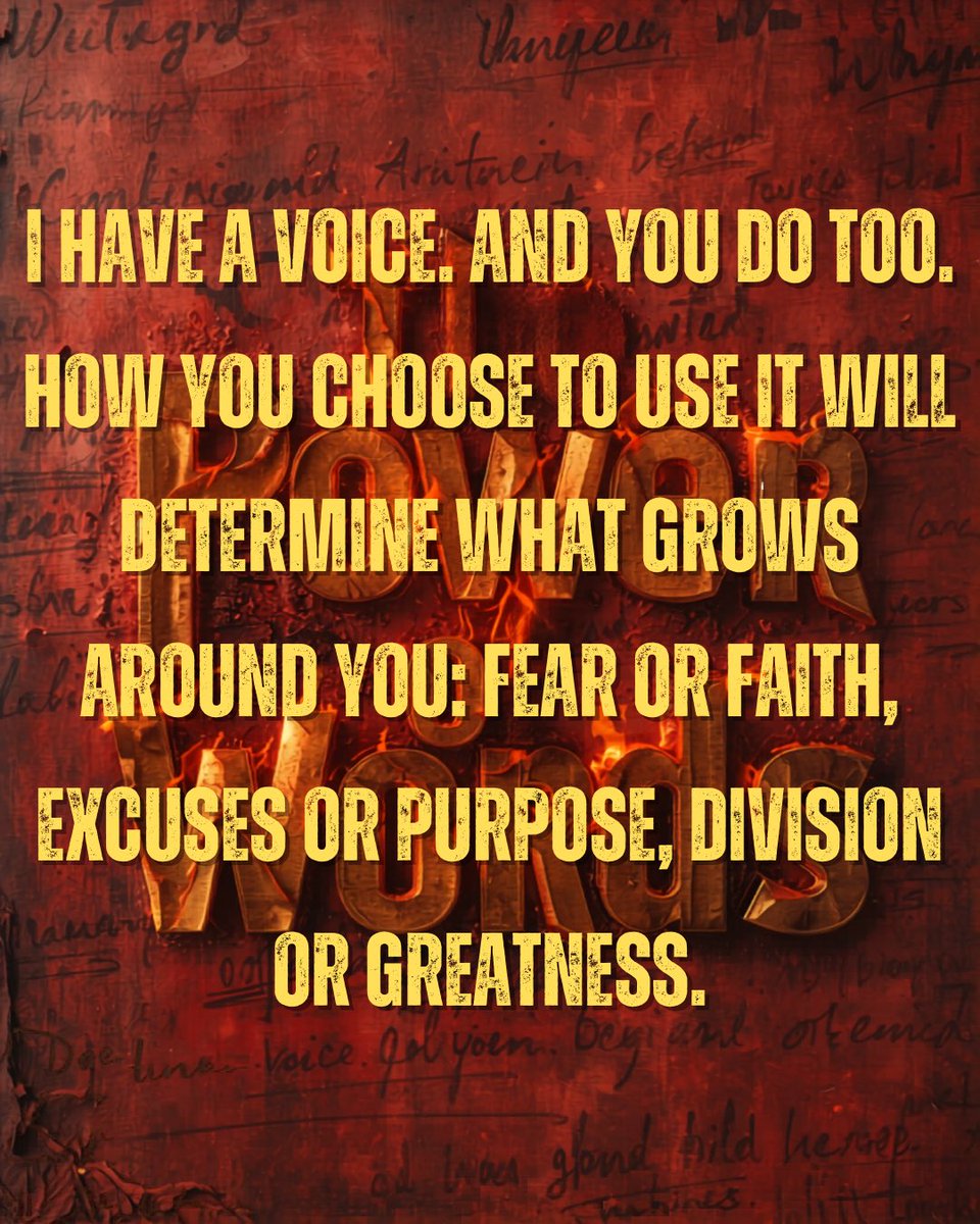 DantzlerIII's tweet photo. Your voice is a tool. It can build, break, heal, divide, inspire, or destroy. How you use it determines the impact of your life.

#WoodenPIECES https://t.co/Rd7GPHf5VR