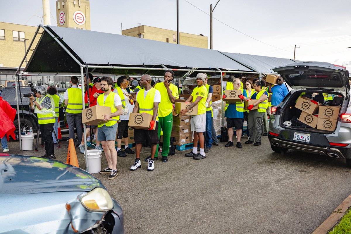 ulstl's tweet photo. The Urban League, RBC, partners, volunteers, and residents came together for “One Year Later: A Weekend of Service” supporting tornado-impacted neighborhoods across St. Louis.

From cleanup efforts to jobs and resource distribution, the work continues. https://t.co/YdhidWQ4ER