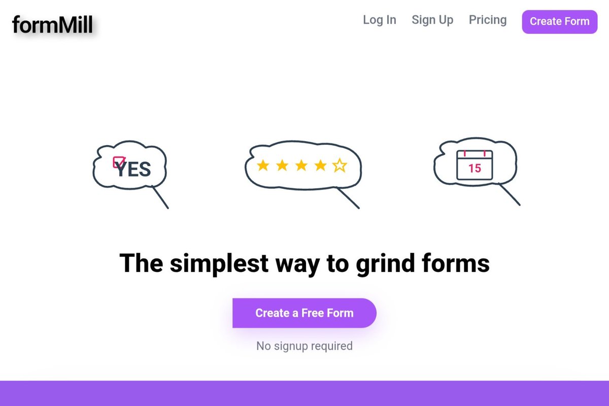 foundigy's tweet photo. FormMill is an AI-powered form builder platform that lets you create unlimited forms with 500 free responses every month. 

Check it out here: https://t.co/1FUmhtAkzo

#formbuilder #aiformbuilder #freeformbuilder #buildinpublic #ai #nocode #onlineform #typeform #entrepreneur https://t.co/2iRvrsd5ag