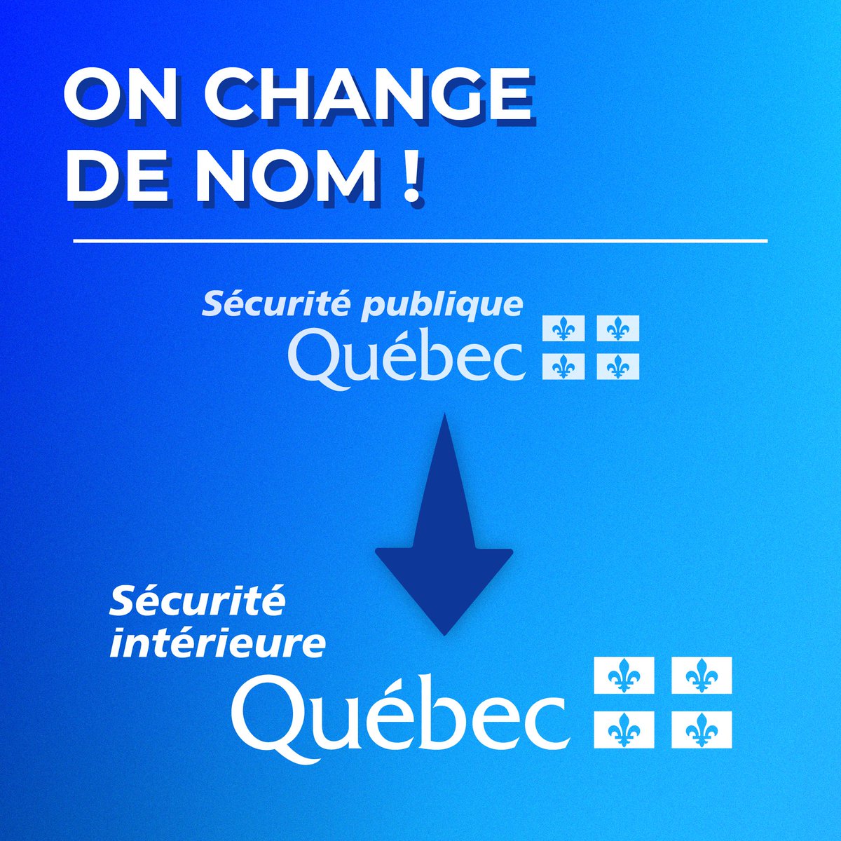 Ministère de la Sécurité intérieure tweet media