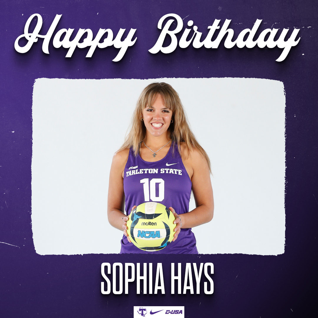 TarletonBeachVB's tweet photo. Happy birthday to our very own Sophia Hays! We hope you have a great day 🎉 https://t.co/iBURX3hULr