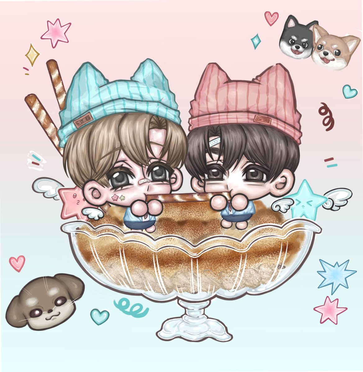 Taoziiii_ouo's tweet photo. "幸好爱是小小的奇迹"˚₊ᦒ♡ᦒ₊˚
 两个宝宝520也要幸福！
首尔时间：5月20日 24:00
北京时间：5月19日  23:00
@maroronnn
#4주애인 #4WL #4weeklovers https://t.co/JvlIHACAkH