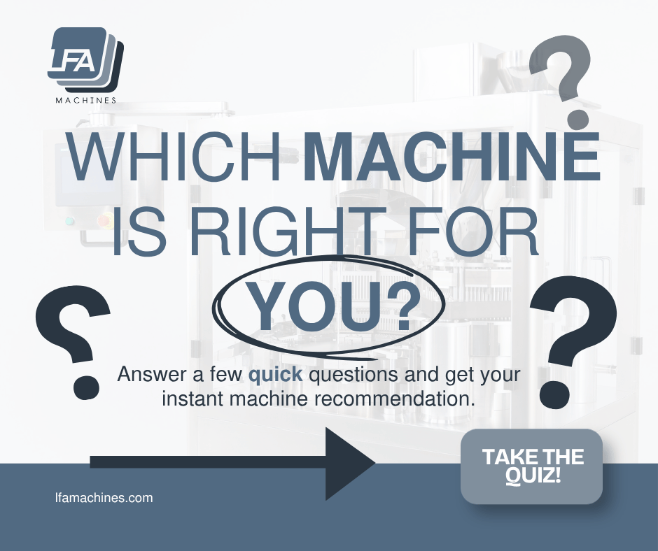 LFA_Machines's tweet photo. Not sure where to start with solid dose manufacturing equipment?

LFA’s Which Machine is Right for You quiz helps match your operation with the right machinery based on your production goals and process needs.

Take the quiz:
https://t.co/EK4Dgh43EU https://t.co/DcNkisdjWP