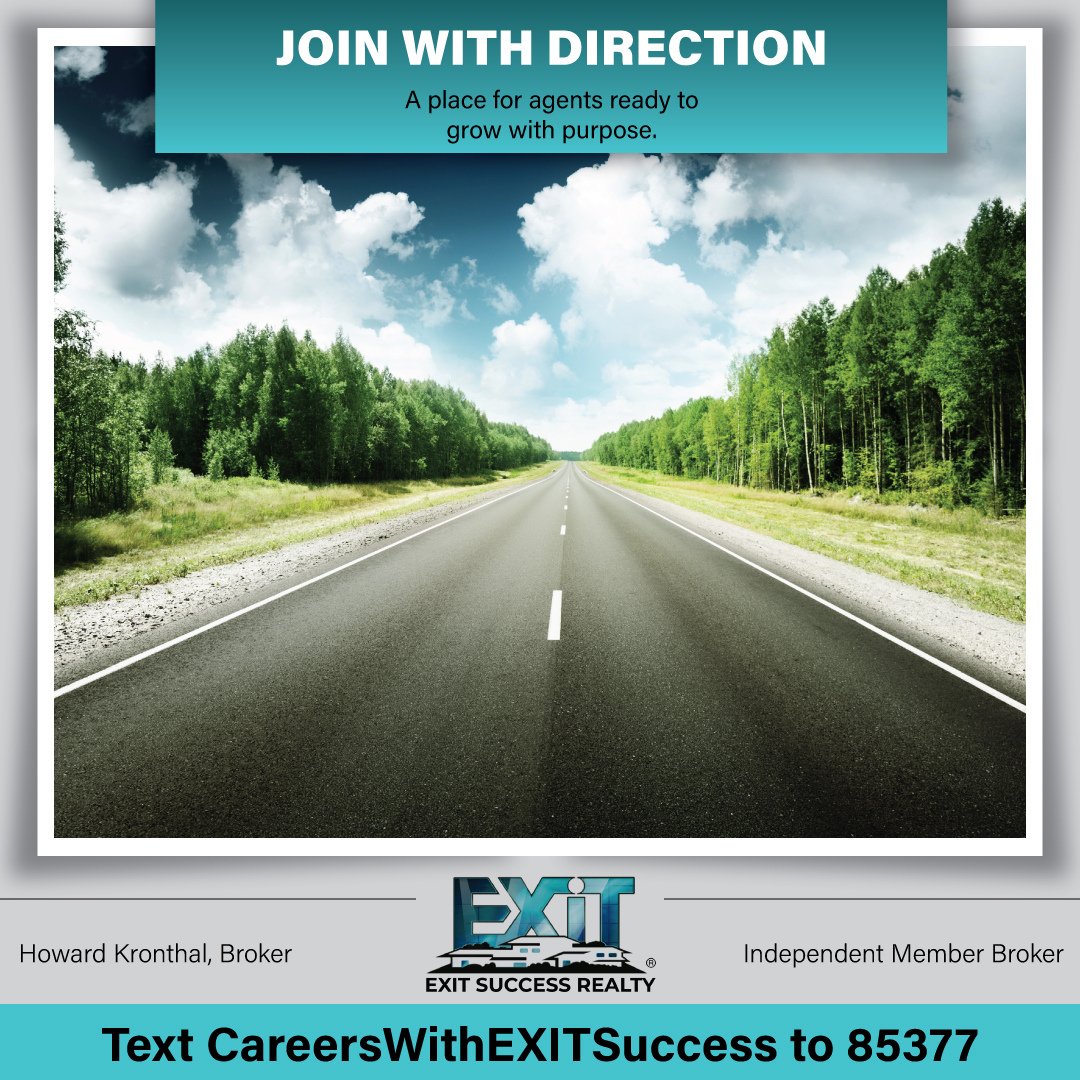 EXITSuccessWV's tweet photo. Your career deserves more than motion. It deserves direction. If you’re ready to grow with a brokerage that values purpose, connection, and forward momentum, it may be time to take a closer look at EXIT Success Realty.

Text CareersWithEXITSuccess to 85377 https://t.co/fsbW2Uqvfn