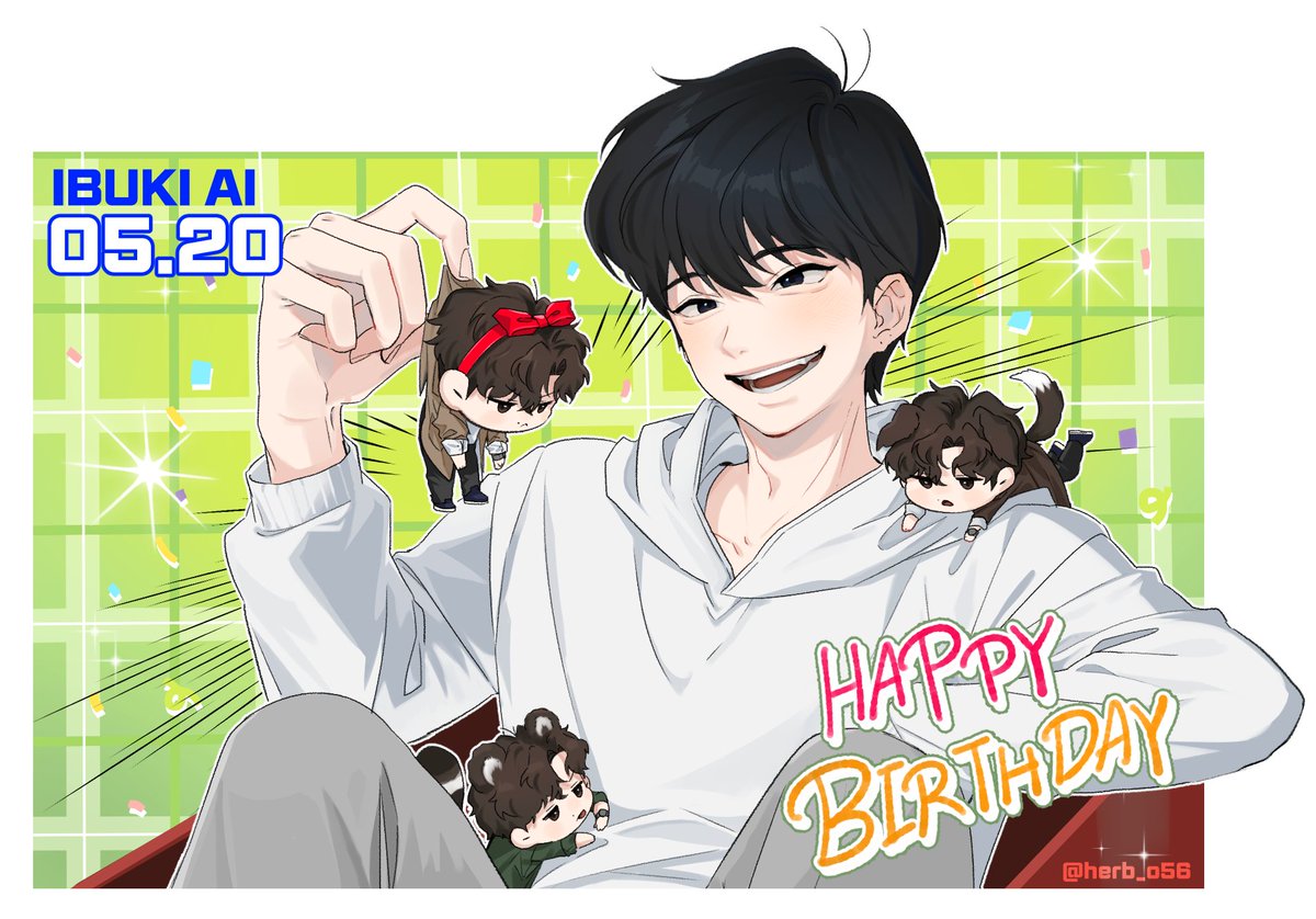 herb_o56's tweet photo. 🎂HAPPY BIRTH DAY🥳

#伊吹藍生誕祭2026 
#5月20日は伊吹藍の誕生日 https://t.co/ToJUAiPpXk