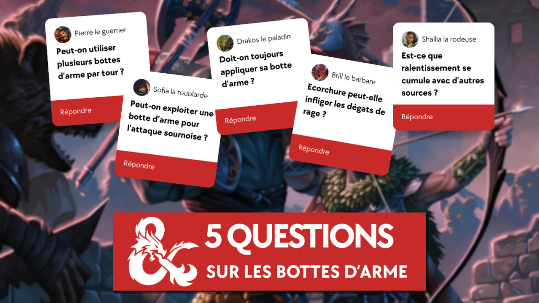 Zasshem's tweet photo. Et coucou 👋,
Aujourd'hui, je vous propose de réponde à 5 question sur les bottes d'arme de Donjons &amp; Dragons 2024 pour mieux maitriser vos classes martiales !

Alors connaissez-vous les réponses ?
https://t.co/xj1O3hojBs

#rpg #jdr #dnd #5e https://t.co/s91vQERmxQ