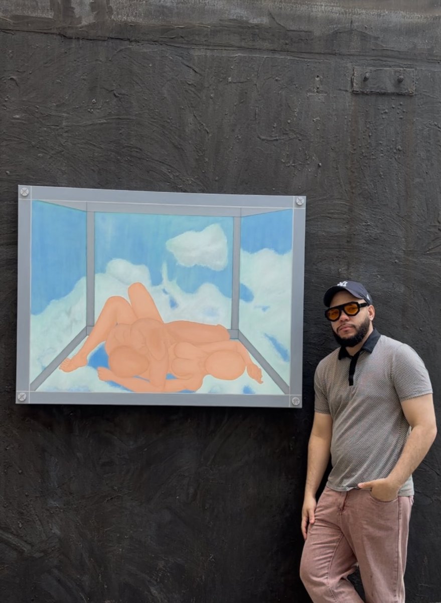 Oliver13H's tweet photo. Sky box or box Sky 
        “Air Love”

36x40  - Acrylic -  2026 
Info - 📨📩 https://t.co/b29oqx4m8g