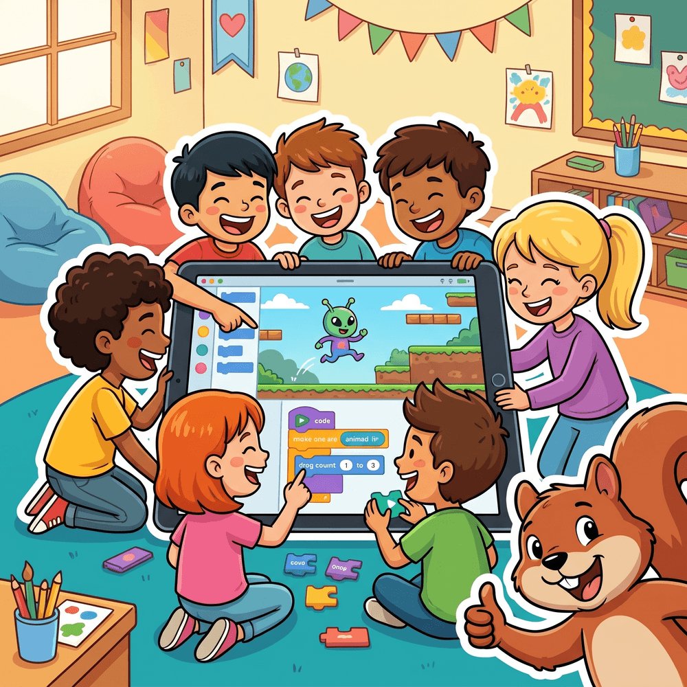 codehop_'s tweet photo. Block-based coding isn't just about code — it's about creating 🎨 Animations. Games. Stories. Your students' imaginations come alive in CodeHop's built-in coding environment ✨ No downloads. No extra accounts. Just creativity!

#CodeHop #CodingForKids #ElementaryCS https://t.co/IbRIIkKqIB