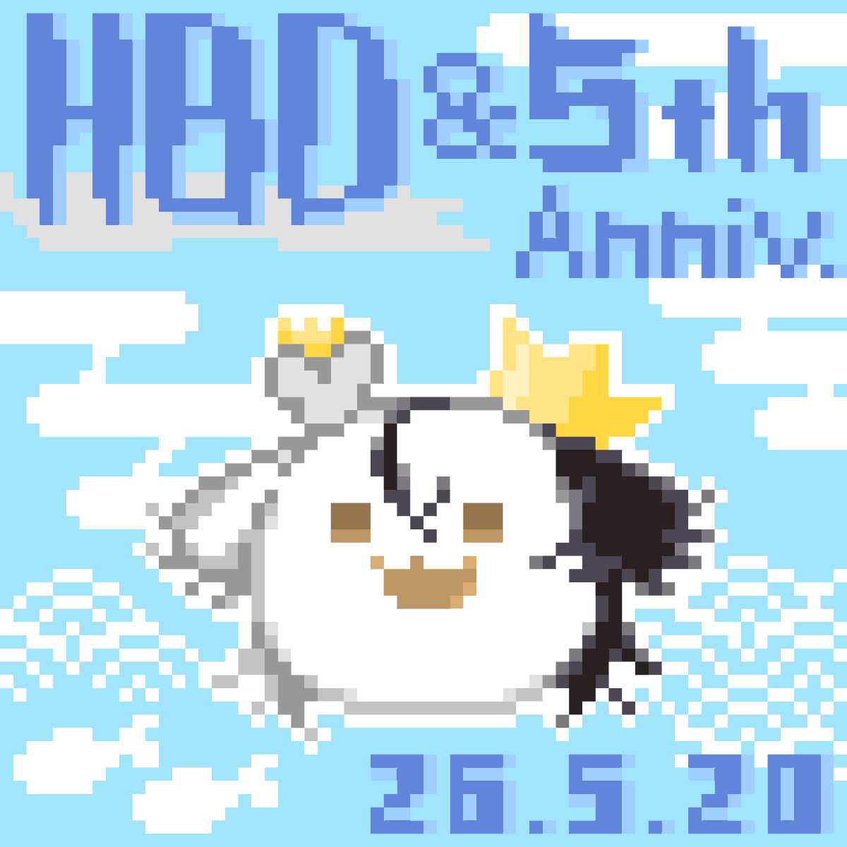 amnhrrr's tweet photo. 根津宮せいごさん @nezumiya_seigo 🐭
お誕生日＆活動五周年、御目出度う御座います㊗️💐💐💐💐💐

此れからも応援しております☺️✨

此度は四周年の時のアレンジとさせて頂きました！
ご容赦下さいませ。

#根津宮art
#あま��はらドット https://t.co/9oElbi86dO