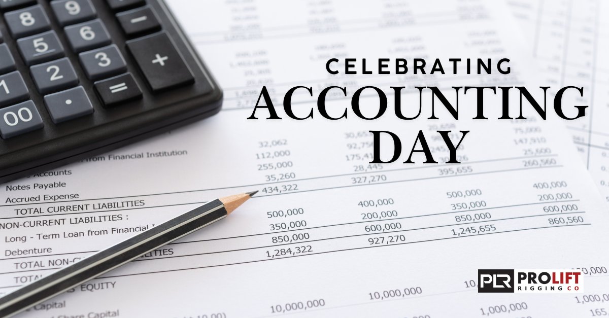 ProLiftRigging's tweet photo. Happy National Accounting Day!

Today we recognize the professionals who bring clarity, accuracy, and balance to everything they do.

#ProLiftRigging #NationalAccountingDay #AccountingDay #AccountingProfession https://t.co/Zki5ZxyuiC