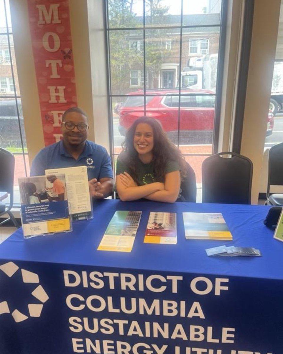 DCSEU's tweet photo. Happy Older Americans Month 2026! We loved spending time with the community at the Hattie Holmes Senior Wellness Center Resource Fair and sharing programs that support healthier, more comfortable &amp; energy-efficient homes for DC seniors.
#DCSEU #CleanEnergyDC #OlderAmericansMonth https://t.co/ktyHYVtNTl