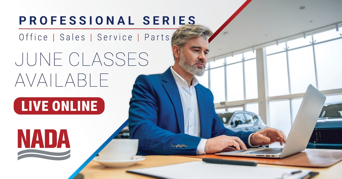 NADAUpdate's tweet photo. June Classes Available! Designed for new or aspiring department managers, this program equips you with the leadership skills needed to grow, lead, and succeed in any dealership department. Don’t miss your opportunity. Secure your spot today and take the next step in your career. Enroll now! https://t.co/3d5RzEY5qM