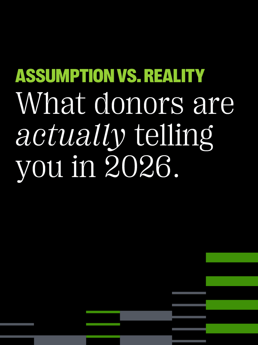 bloomerangTech's tweet photo. Assumption: Donors are harder to reach
Reality: They’re clearer than ever

From the 2026 Giving Signals Report 👇
• Trust is strong
• Millennials are leading
• Fees stop gifts
• Clarity drives giving

👉 Learn more: https://t.co/LAcigBQEvv https://t.co/PnVMIsus8e