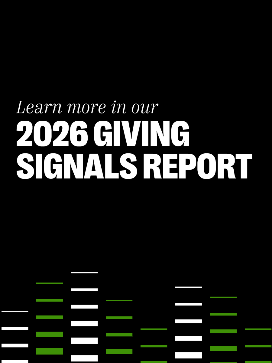 bloomerangTech's tweet photo. Assumption: Donors are harder to reach
Reality: They’re clearer than ever

From the 2026 Giving Signals Report 👇
• Trust is strong
• Millennials are leading
• Fees stop gifts
• Clarity drives giving

👉 Learn more: https://t.co/LAcigBQEvv https://t.co/PnVMIsus8e