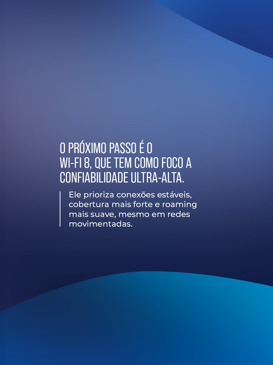 LabHackerCD's tweet photo. Você conhece o Wi-Fi 8? É o novo padrão que vai ser aderido e promete mudanças no desempenho do modelo de Wi-fi atual. 📷

Vem com o LAB que a gente te mostra um pouquinho dessa tecnlonogia. 📷

#LABHacker #Tecnologia #Wi-Fi8 #Inovação https://t.co/lEvQKHdQze