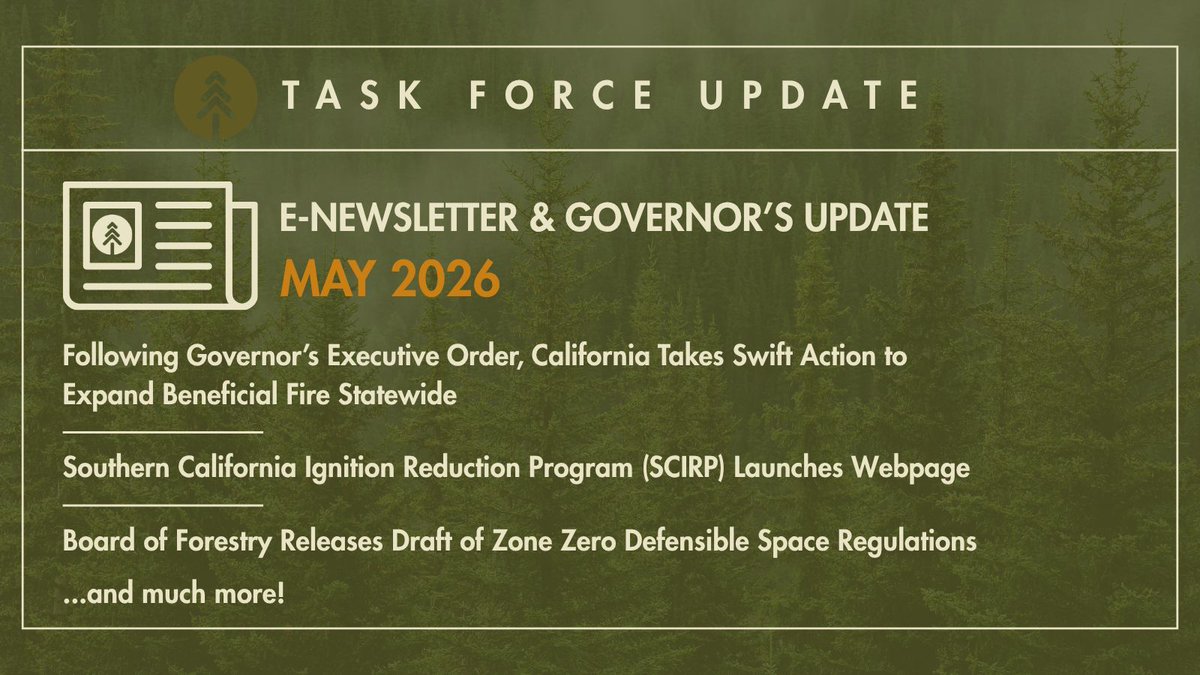 CA Wildfire and Forest Resilience Task Force tweet media