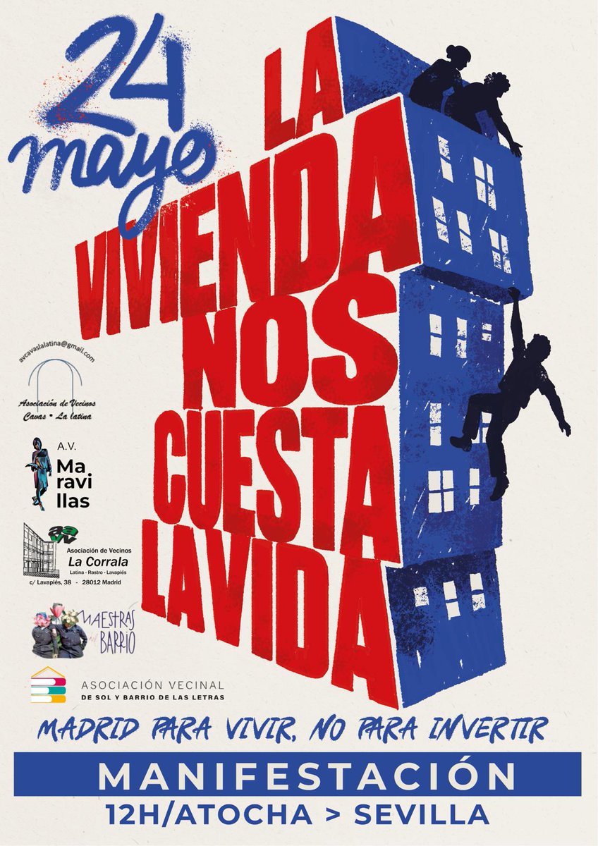 AVCavas's tweet photo. Por un Madrid más vecinal y menos para los que especulan con la vivienda! Vivir es un derecho! No a la especulación! https://t.co/OQUAqQQi0j