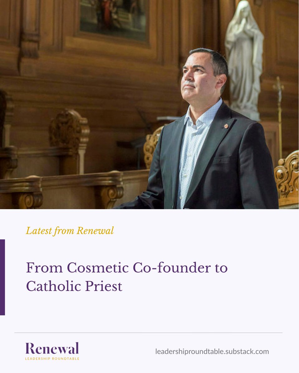 LeadershipRound's tweet photo. A former cosmetics executive and Hollywood insider is preparing for priestly ordination at age 52. His story offers an important reflection for Catholic leaders. 🧵 https://t.co/NXZRXIxnPY