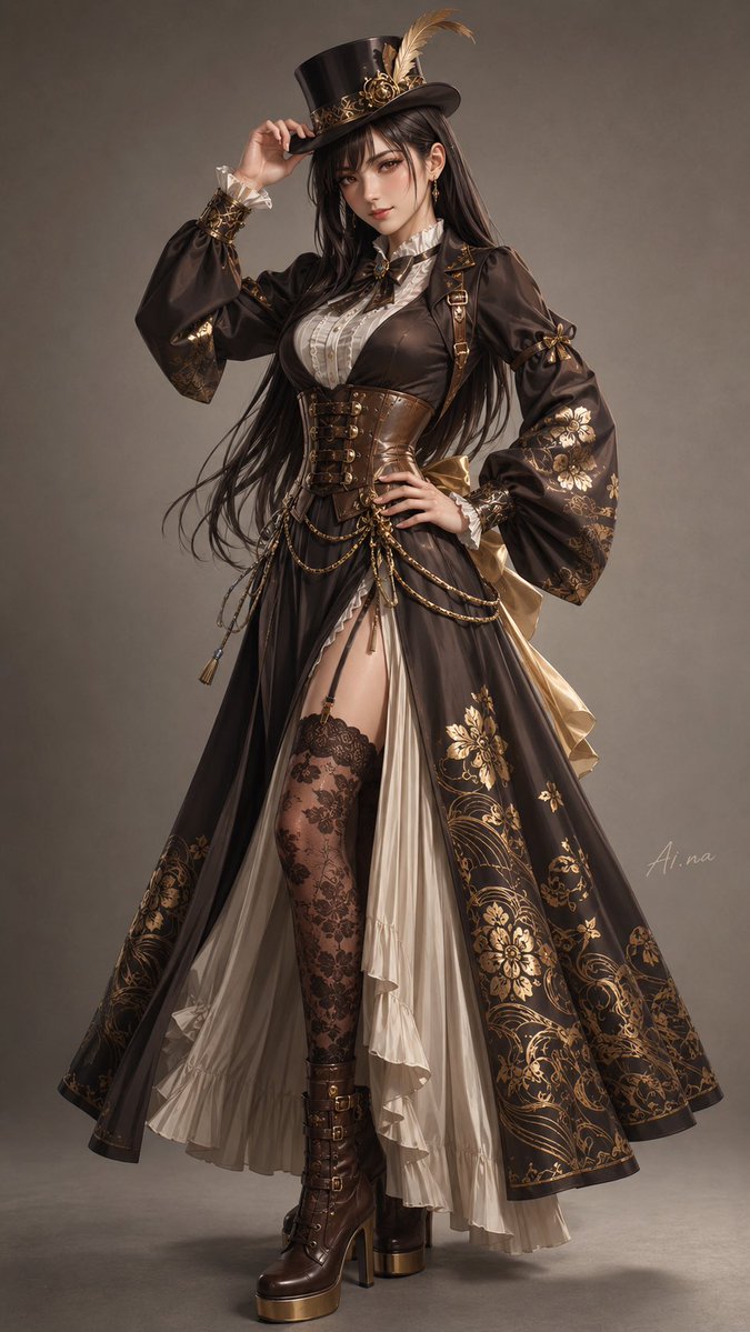 AIna_artmusic's tweet photo. 😍Cloud Strife – Steampunk Victorian Edition ⚙️🗡️

The Buster Sword never looked so aristocratic.

Final Fantasy VII’s legendary merc reimagined in full steampunk-Victorian glory — brass, leather, gold filigree, and that signature brooding stare.

Who else wants Cloud in a corset-coat and top hat in Return  part 3  with CID? 😏

#FF7 #FinalFantasy7 #CloudStrife #Steampunk #Victorian #FanArt #AIArt #AIgenerated #DigitalArt #GamerArt #FFVII