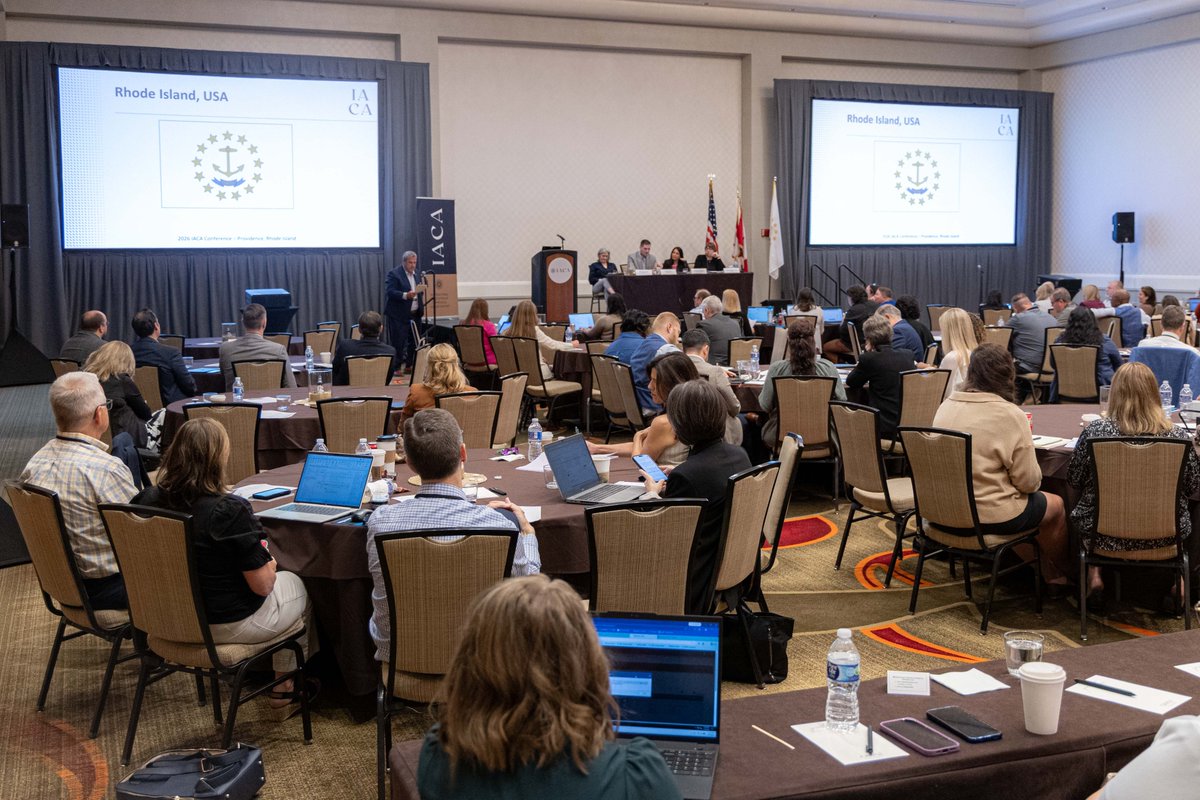 RISecState's tweet photo. We're proud to be hosting the 2026 International Association of Commercial Administrators (IACA) Conference here in Providence. Together, we're working to become more efficient government administrators for business organizations. https://t.co/cp6oehuYTU