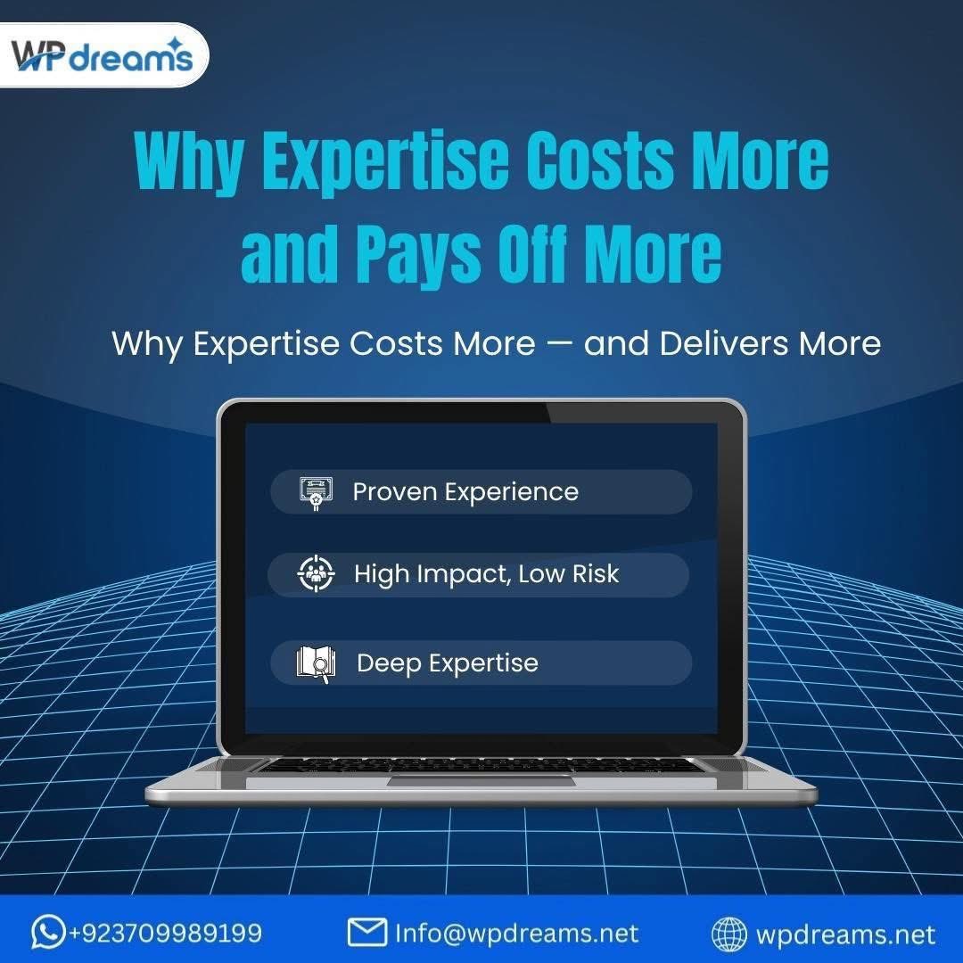 thewpdreams's tweet photo. Expertise is never an expense — it’s an investment.

The right experience brings smarter decisions, lower risk, and results that create long-term value for your business.

At WPdreams, we deliver solutions built on proven expertise and focused on meaningful impact.

#WPDreams https://t.co/90TQigQ4Ji