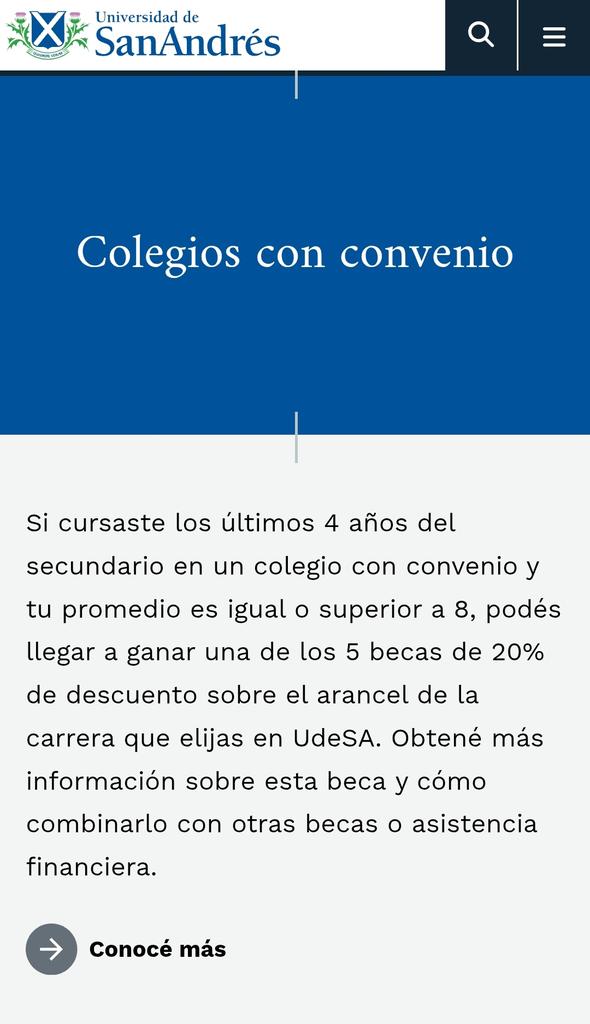 tomascarretto's tweet photo. Las "becas" de la UDESA. El 20% de un arancel de 1300 dólares. Con tope del 30% si se combinan 2 becas (rendimiento acacadémico en un colegio "con convenio" y ser hijo de un egresado). No son becas, son descuentos. Y también están los créditos que se pagan sobre la cuota full al final de la carrera. 

Además con lo del 75% miente. Es el 50% y en las condiciones abajo descriptas. Además mentís de que no cuestan plata porque las universidades privadas reciben exenciones impositivas.

Solo 80 estudiantes de 7500 alumnos regulares reciben la beca completa. El 1%. 80 tipos en un país con 50 millones de habitantes. Las universidades públicas tienen 2 millones de estudiantes. ¿DE QUÉ MOVILIDAD SOCIAL HABLÁS, PELOTUDO?

Chanta mentiroso y mercenario @dlaje1.