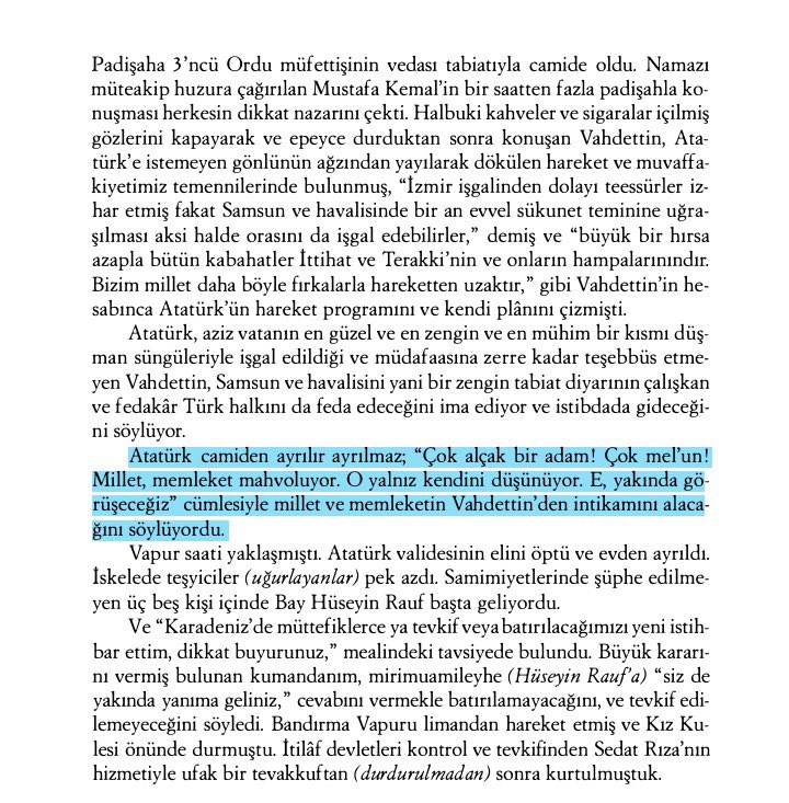 avtolgaakalin's tweet photo. Tarih, Saray’ın altın varaklı musluklarıyla sulanan Misvak’la değil; Saray’a rağmen, süngüyle ve kanla yazılır.

İyi okuyun saray soytarıları.

(Atatürk’ün yaveri Abdullah Cevdet Bey anlatmış.) https://t.co/7GI3eDIPOx