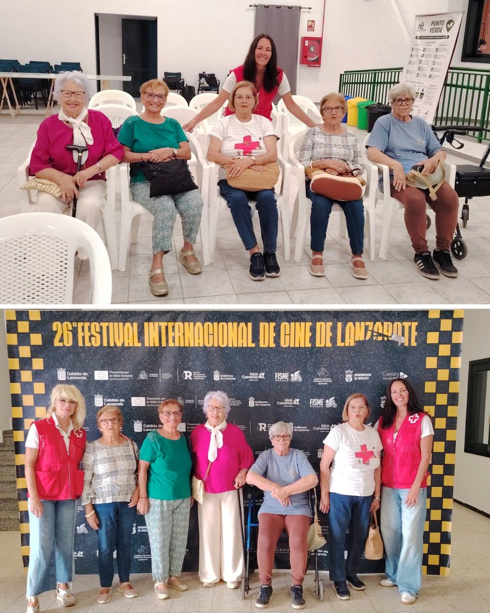 CruzRojaLP's tweet photo. 🎬 El 13/05 participamos en el 26 FICL (@cinelanzarote), en la XIX Muestra “Mayores sin reparo” en Argana Baja

👐 5 participantes de Enrédate disfrutaron los cortos

🫂Actividad de envejecimiento activo +vínculos

CR formó parte del jurado como referente en trabajo con mayores https://t.co/cWaSAUEgqW