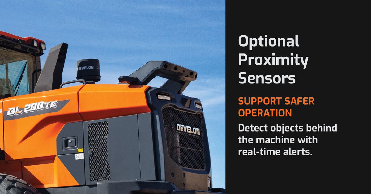 almatractor's tweet photo. Advanced wheel loader technologies can enhance safety on your farm. See how the latest features from DEVELON deliver:  https://t.co/487zpdekGq Call us today at (479) 632-6300 https://t.co/pt1EWMnsSu