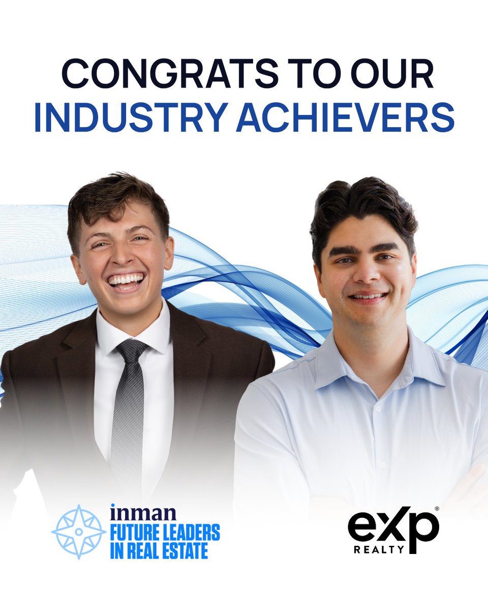 eXpRealty's tweet photo. Big congratulations to Camryn Cisneros and Felix Bravo for being named among the 2026 Future Leaders in Real Estate by Inman 👏

We’re #eXpProud to see their impact recognized on one of real estate’s biggest stages 💙 https://t.co/jZEzBn49wn