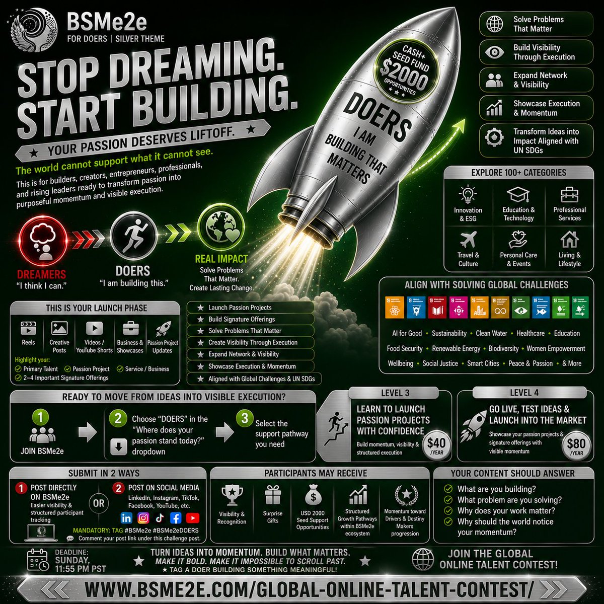 BSMe2e's tweet photo. Your passion deserves visibility, momentum, and real execution. BSMe2e DOERS is for creators, entrepreneurs, professionals &amp; builders turning ideas into action.

✨ Launch projects
✨ Build offerings
✨ Gain visibility

Join now: https://t.co/uh6n77pahC

#BSMe2e https://t.co/aGnVLvgMMZ