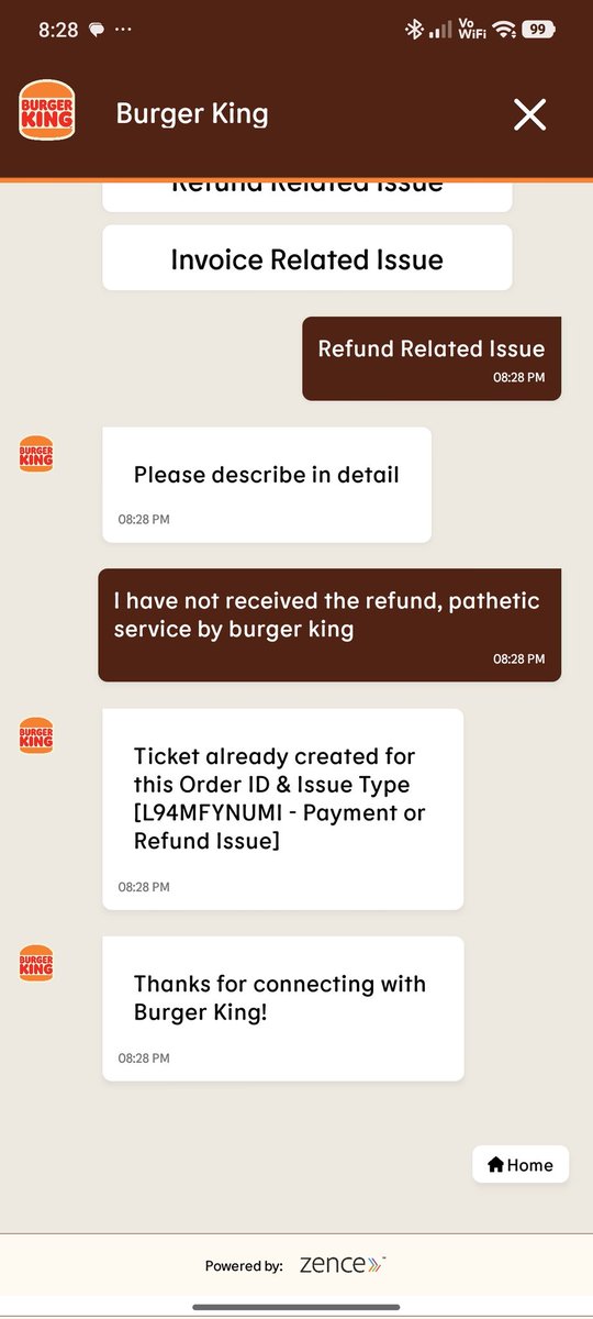 G_Varma87's tweet photo. @BurgerKing SCAM.
YOU ORDER, THEY CANCEL AND DON'T REFUND.
SHAME ON YOU @BurgerKing 
@TOIMumbai 
@mid_day https://t.co/HftZBo4SCA
