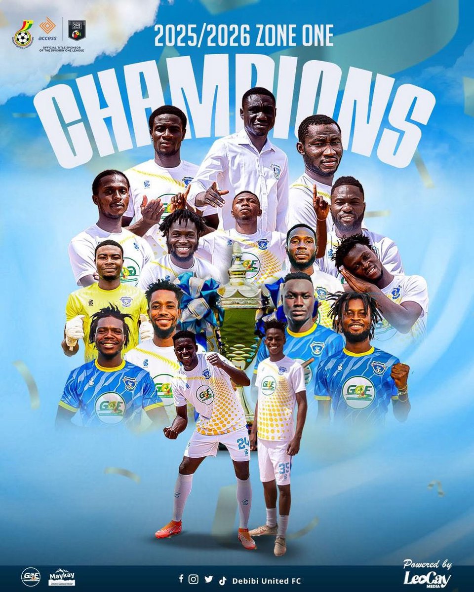 debibiunitedfc's tweet photo. It’s finished,we’re Champions of Access Bank Division One League - Zone One 

#unitedforvictory
#maykaynaturalmineralwater
#greengenerationfarms https://t.co/ePTFAK19si