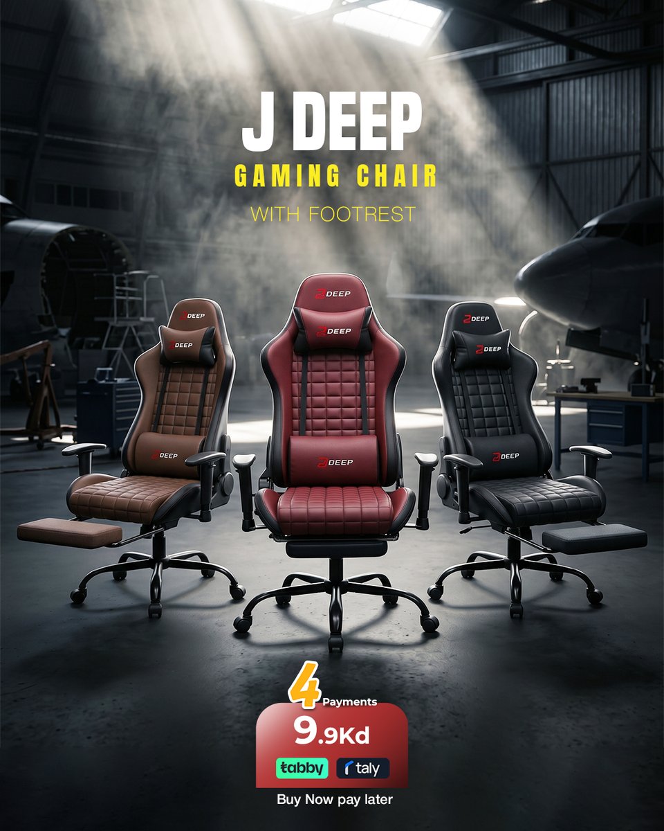 blinkcomkw's tweet photo. كرسي ألعاب J Deep مع مسند للقدمين
J Deep Gaming Chair with Footrest

4 دفعات💲:
4 Payments💲:
9.9 KWD
للبحث في الموقع🔍:
Search For🔎:
J DEEP

#BlinkKW #GamingChair #GamingSetup #JDeep #GamingRoom #ComfortGaming https://t.co/kvtOeBdFfr