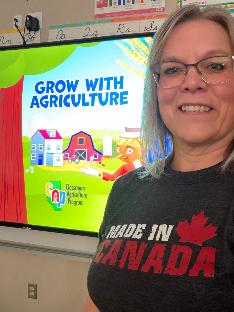 SeCan's tweet photo. The future of agriculture starts with curiosity! 🧠💡

Janine, SeCan's Stewardship Coordinator, recently spent time in classrooms teaching students about Canadian farming and where food comes from.

Thank you @4AgForLife and @AITCCanada, it's encouraging to see so much enthusiasm from the next generation!
#CanadasSeedPartner #AgEducation
