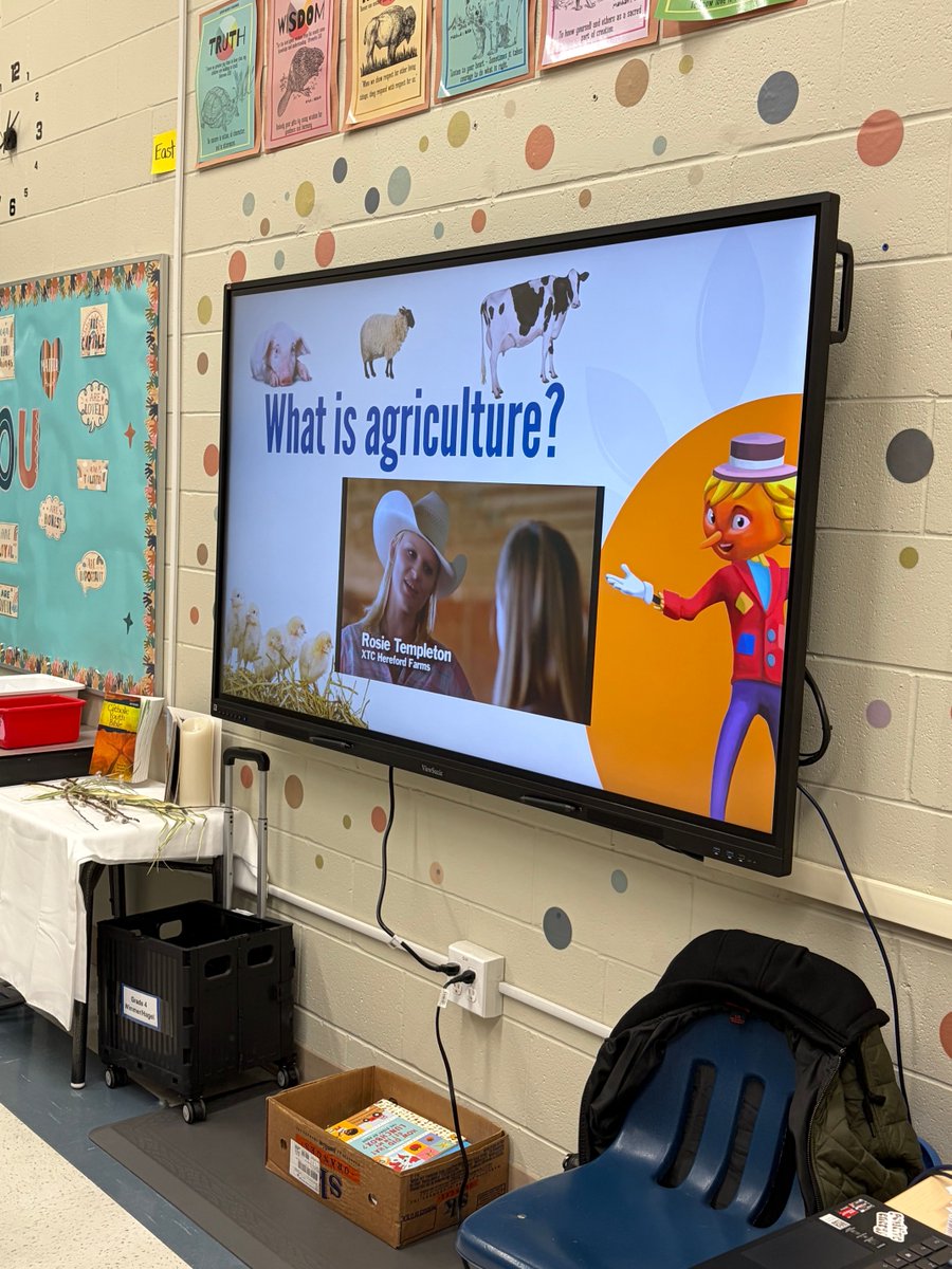 SeCan's tweet photo. The future of agriculture starts with curiosity! 🧠💡

Janine, SeCan's Stewardship Coordinator, recently spent time in classrooms teaching students about Canadian farming and where food comes from.

Thank you @4AgForLife and @AITCCanada, it's encouraging to see so much enthusiasm from the next generation!
#CanadasSeedPartner #AgEducation