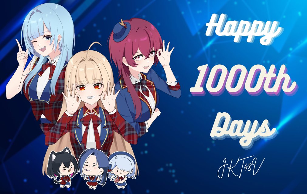 wargavirtual48's tweet photo. Hari ini tepat 1001 hari sejak kalian hadir membawa warna baru di hidup kami. Waktu terus berjalan dengan begitu cepat, namun kilas balik dari senyuman, kerja keras, dan energi luar biasa yang kalian pancarkan baik itu saat live streaming maupun di atas panggung masih terus terekam jelas dalam ingatan kami.

Terima kasih sudah menjadi alasan kami untuk tersenyum, tertawa, sumber semangat di hari-hari yang berat, dan memberi kenang-kenangan yang indah.
Terima kasih juga telah mengizinkan kami menjadi bagian dari kisah hebat kalian. 

Love you always JKT48V.

Art by: @bulusekai
#SahabatSelamanya