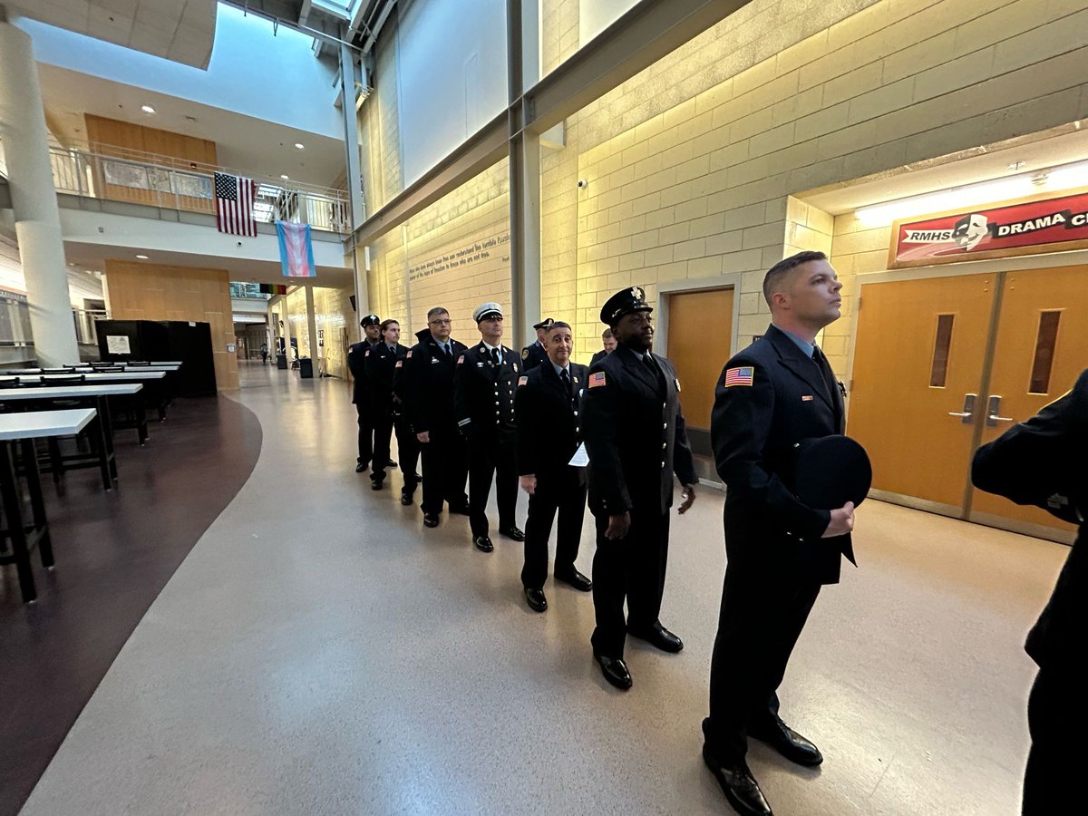Readingfire's tweet photo. Last night Reading’s Police and Fire Departments held their annual badge pinning, promotions and awards. New firefighters and promoted officers received badges; members received service recognitions, meritorious and outstanding conduct awards, unit citations and lifesaving awards https://t.co/EwPTDoVleF