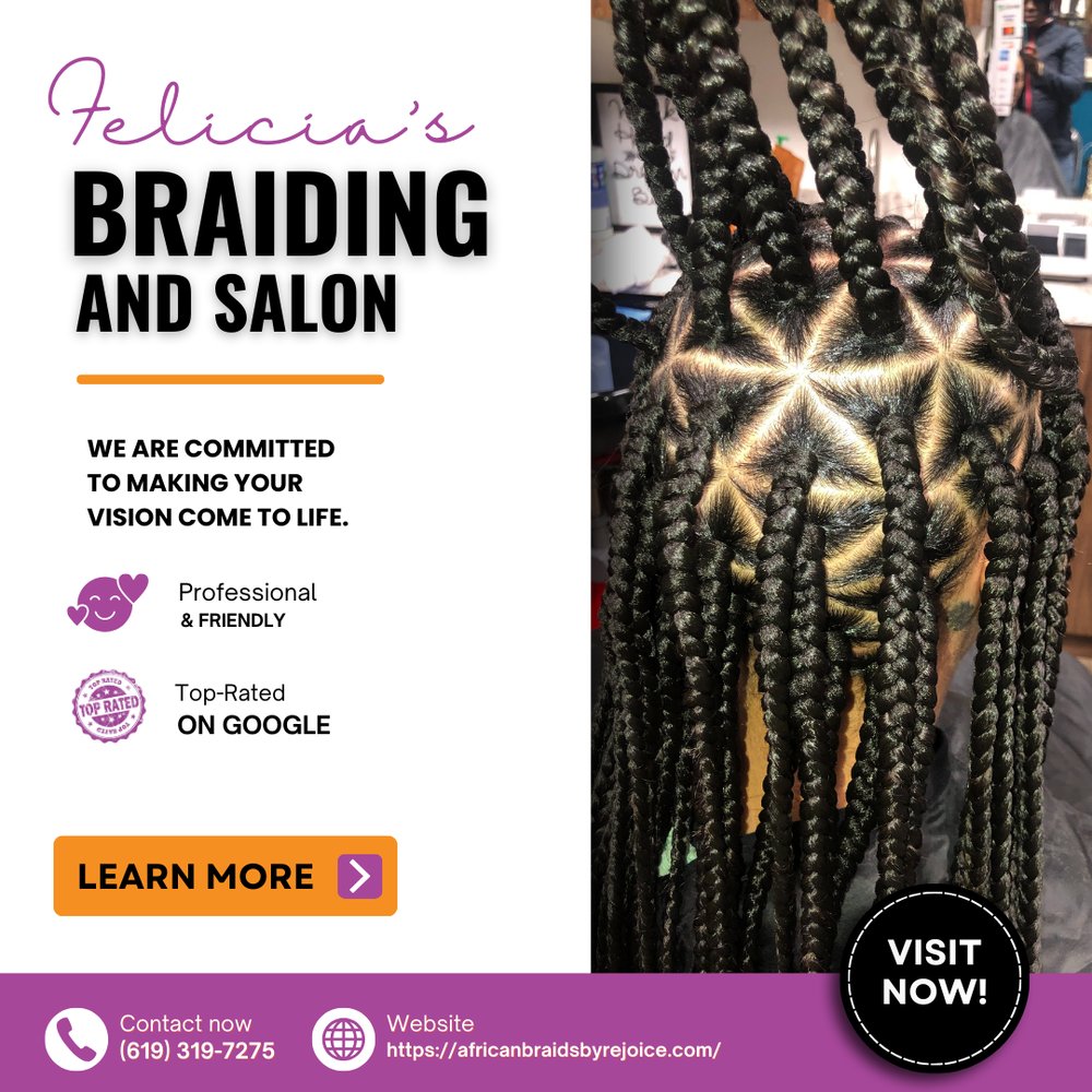 FeliciasBraidS's tweet photo. Classic and versatile, our box braids are installed with consistency and care for a polished finish. We make sure every braid supports healthy hair habits. Schedule your service with us today.
#BoxBraids
https://t.co/i6UcUZie0J https://t.co/Bnuuwb5GVo